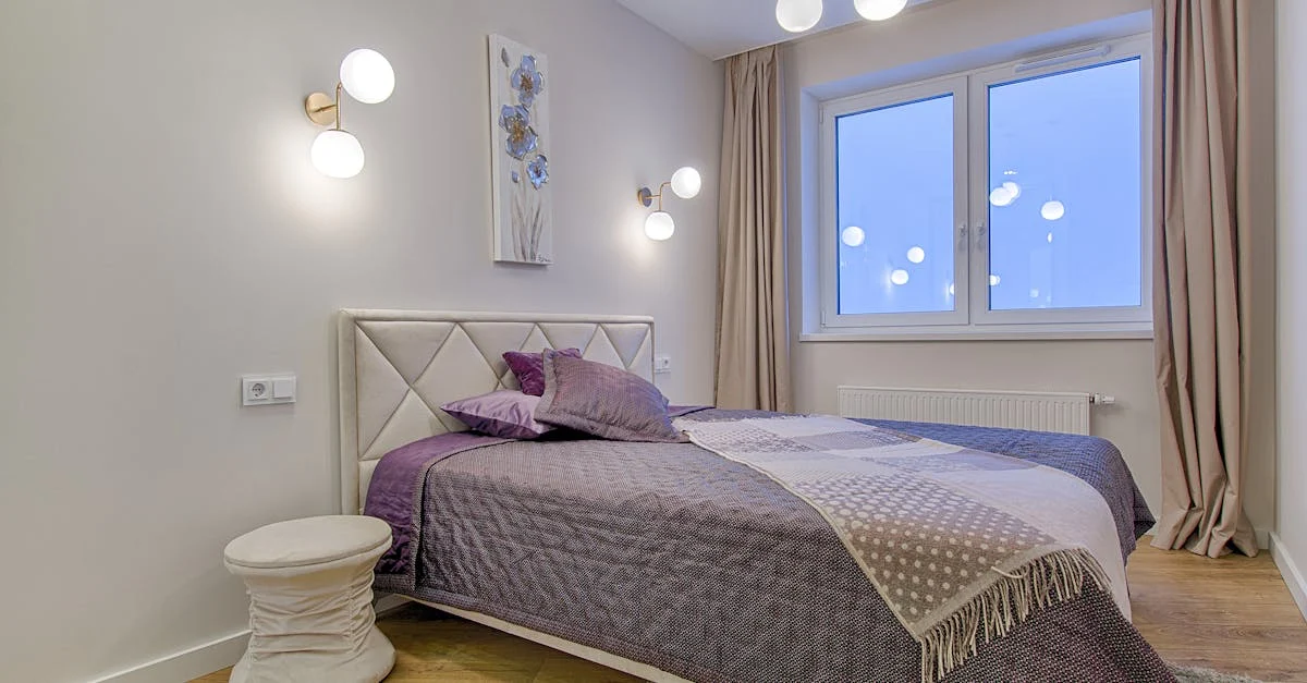 Room With Bed and Wooden Floor